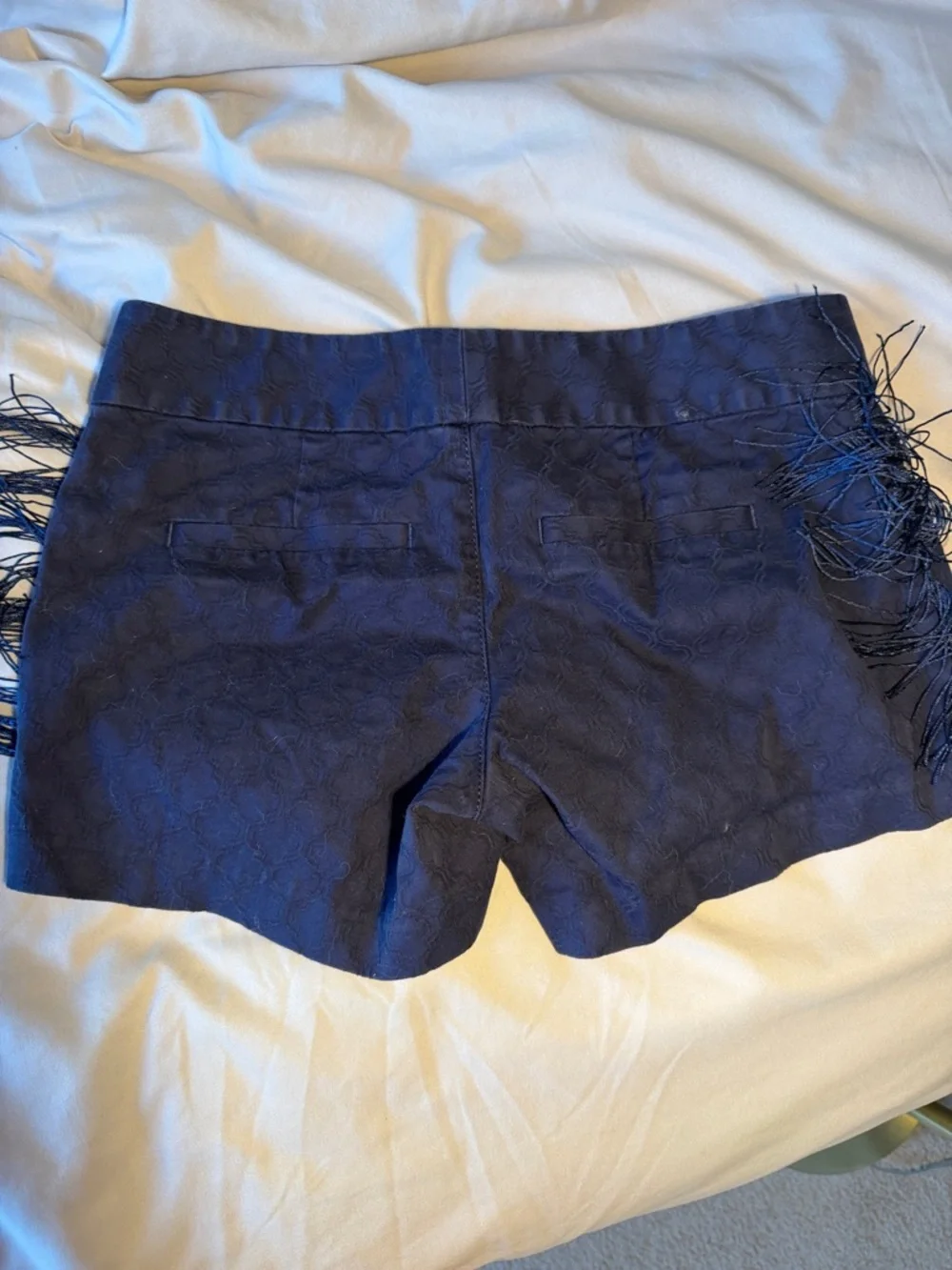 Lilly Pulitzer Navy Fringe Jacquard Skort Shorts